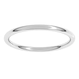 Sterling Silver 1.5 mm Comfort-Fit Full Round Band Size 9
