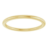 10K Yellow Gold 1.5 mm Comfort-Fit European-Style Band Size 7.5