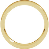 14K Yellow Gold 4.5 mm Comfort-Fit Flat Band Size 10