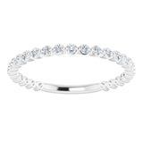 14K White 1/3 CTW Natural Diamond Anniversary Band