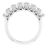 Platinum 1 1/3 CTW Natural Diamond Anniversary Band