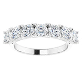 Platinum 1 1/3 CTW Natural Diamond Anniversary Band