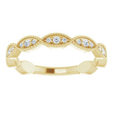 14K Yellow 1/5 CTW Natural Diamond Infinity-Inspired Anniversary Band