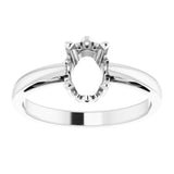 Scroll Setting® Solitaire Ring