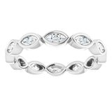 Bezel-Set Eternity Band