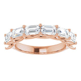 14K Rose 2 5/8 CTW Natural Diamond Anniversary Band