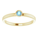 Bezel-Set Solitaire Ring