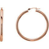 Tube Hoop Earrings