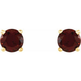 Round 4-Prong Light Stud Earrings