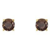 Round 4-Prong Light Stud Earrings