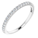 14K White 1/4 CTW Lab-Grown Diamond Anniversary Band