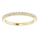 14K Yellow 1/4 CTW Lab-Grown Diamond Anniversary Band