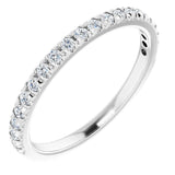 14K White 1/4 CTW Lab-Grown Diamond Anniversary Band