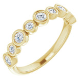 14K Yellow 1/2 CTW Lab-Grown Diamond Anniversary Band