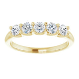 14K Yellow 5/8 CTW Lab-Grown Diamond Anniversary Band