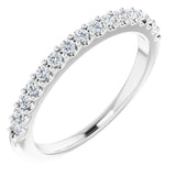 Platinum 1/4 CTW Natural Diamond Anniversary Band