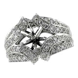 14KT Gold Semi-Mount Engagement Ring