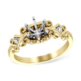 14KT Gold Semi-Mount Engagement Ring