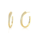 Charming 3/4 Hoop Earrings