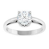 Platinum Stuller Lab-Created Moissanite Ring