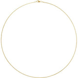 14K Yellow Gold-Filled 2.4 mm Wheat 18" Chain